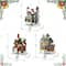 Glitzhome® 6" Lighted House Stocking Holder Set